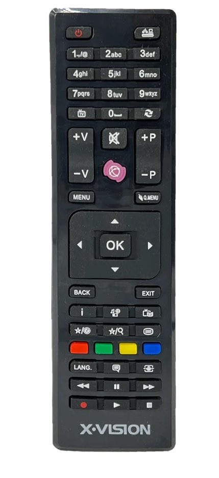 کنترل TV ایکس ویژن اینترنت دار کوتاه کد 50096