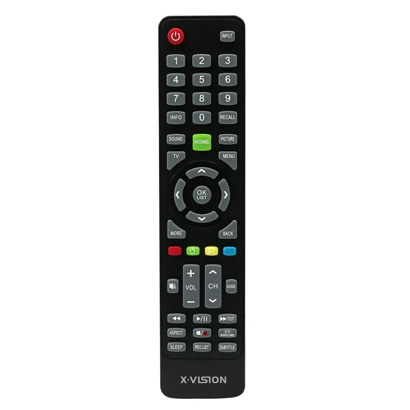 کنترل TV ایکس ویژن منو سبز 395 کد 50097.5