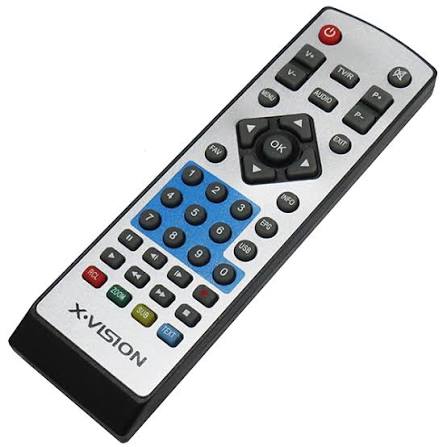 کنترل گیرنده ایکس ویژن طوسی کوتاه کد 5004