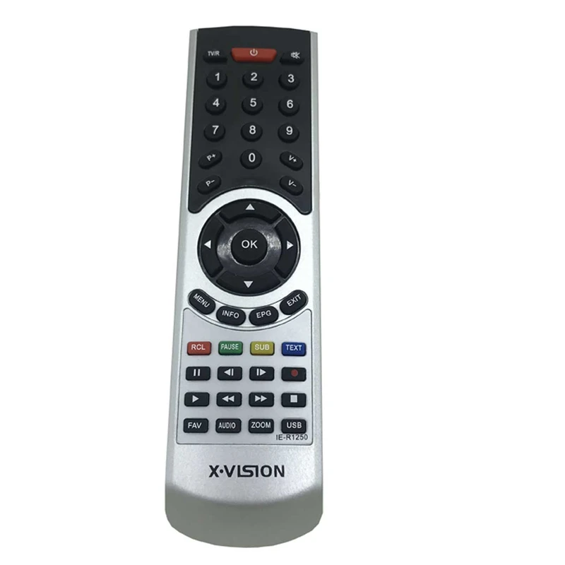 کنترل گیرنده ایکس ویژن نقره ای v+ v- کد 5001
