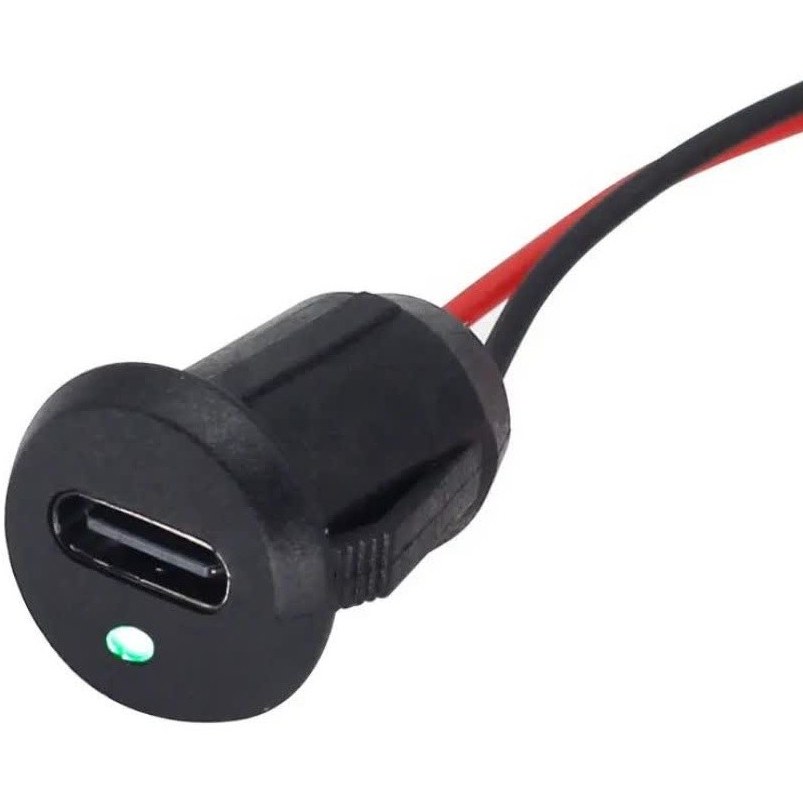 مادگی TYPE-C سیمدار گرد خاری شارژر دار 600166.4