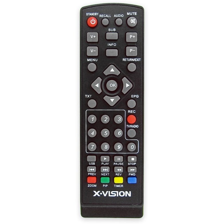 کنترل گیرنده ایکس ویژن مشکی طرح 885 کد 5002.5